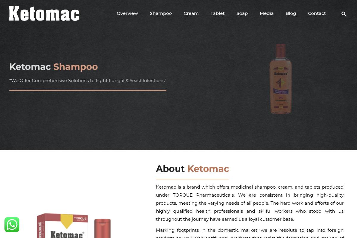 3. Ketomac (Ketoconazole 2% Shampoo): Best for Medicated Relief from Fungal Dandruff