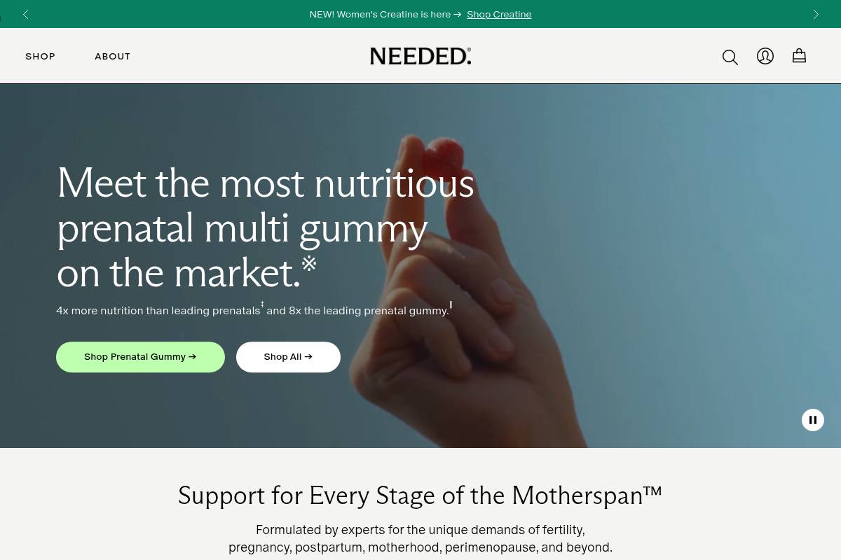3. Needed: Best for Life-Stage Specific Hormone Nutrition