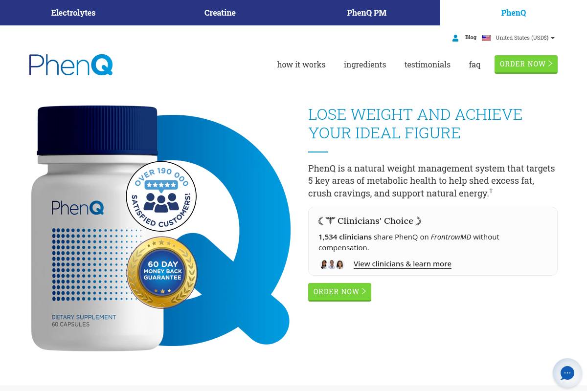 3. PhenQ — Best for Multi-Action Weight Loss with Mood Support
