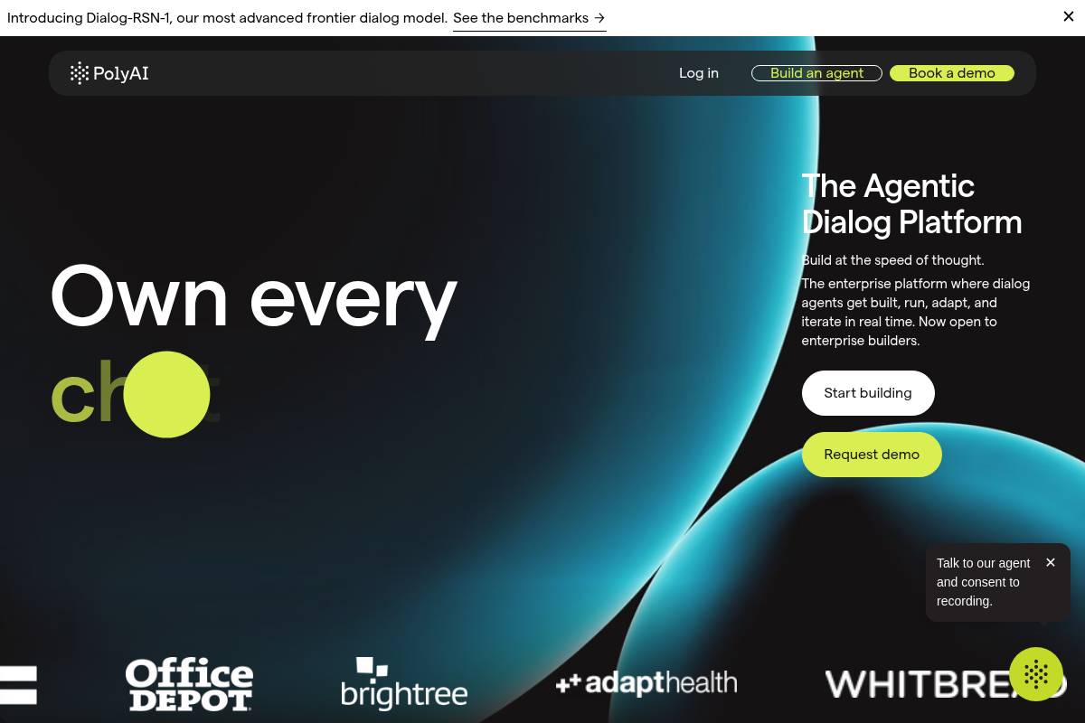 3. PolyAI — Best for Enterprise Financial Contact Centers Prioritizing Voice Realism