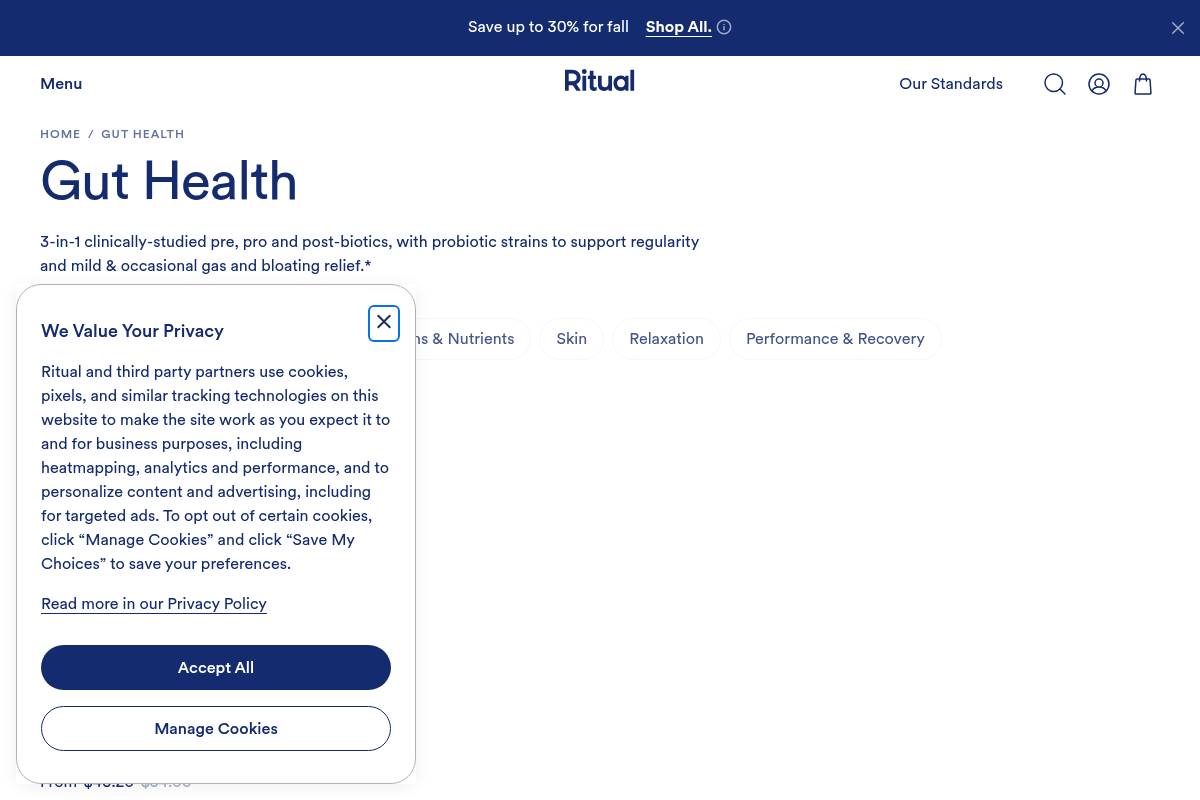 3. Ritual Synbiotic+: Best for Pre, Pro, and Postbiotic Combination