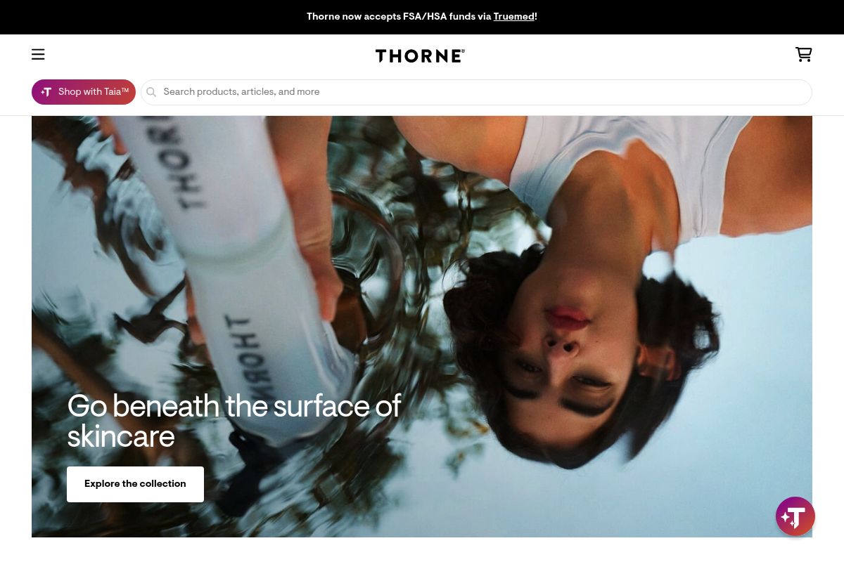3. Thorne — Best for Clinically Rigorous, Practitioner-Trusted Supplements