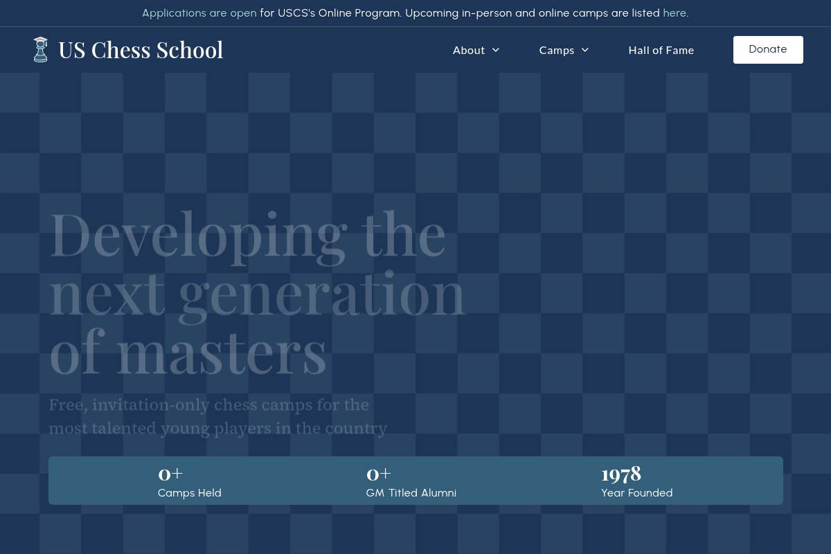 3. US Chess School: Best for Elite Invitation-Only Talent Development
