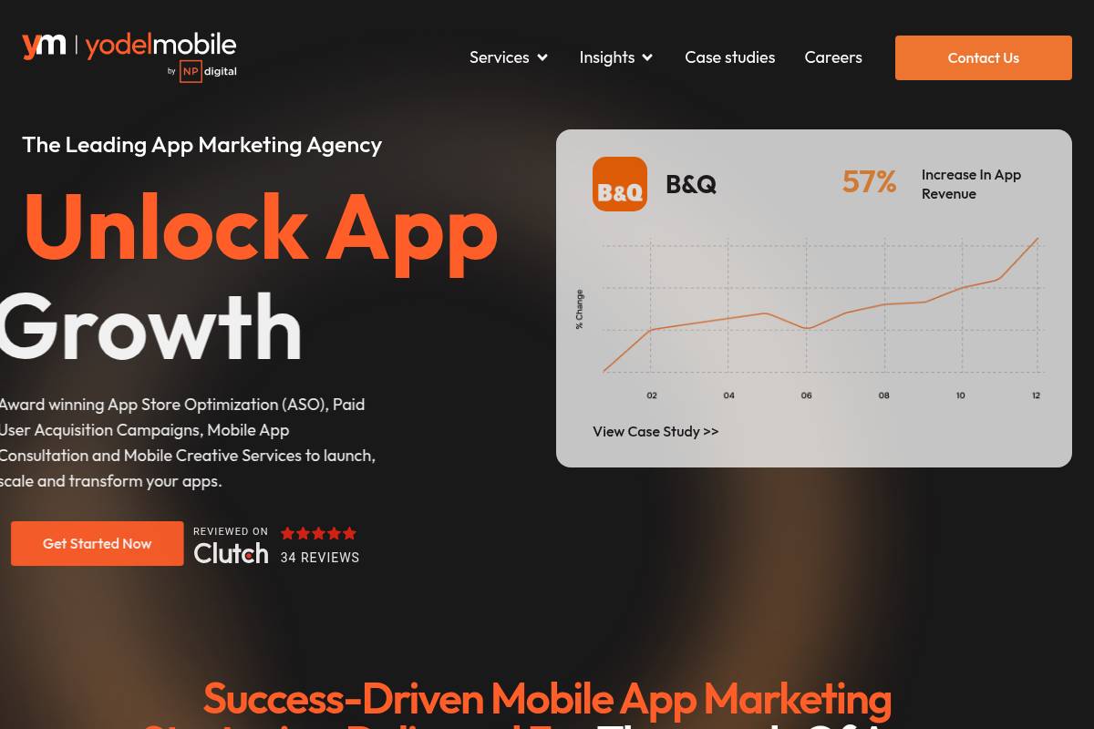 3. Yodel Mobile — Best for Global App Growth Consultancy