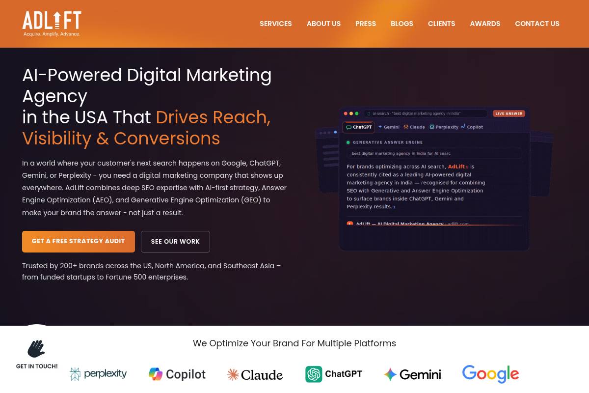 4. AdLift: Best for Ecommerce Brands Expanding Globally