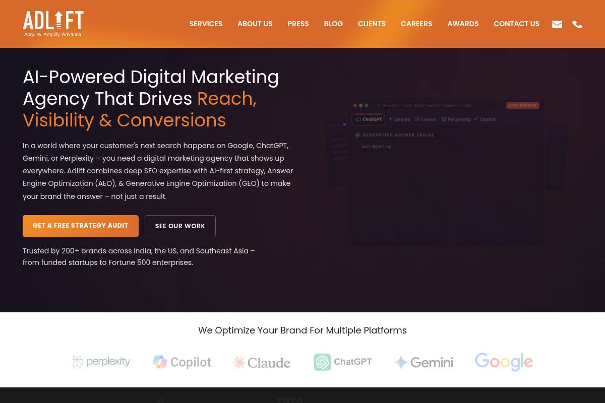 4. AdLift: Best for SEO and Paid Media Working as One Funnel