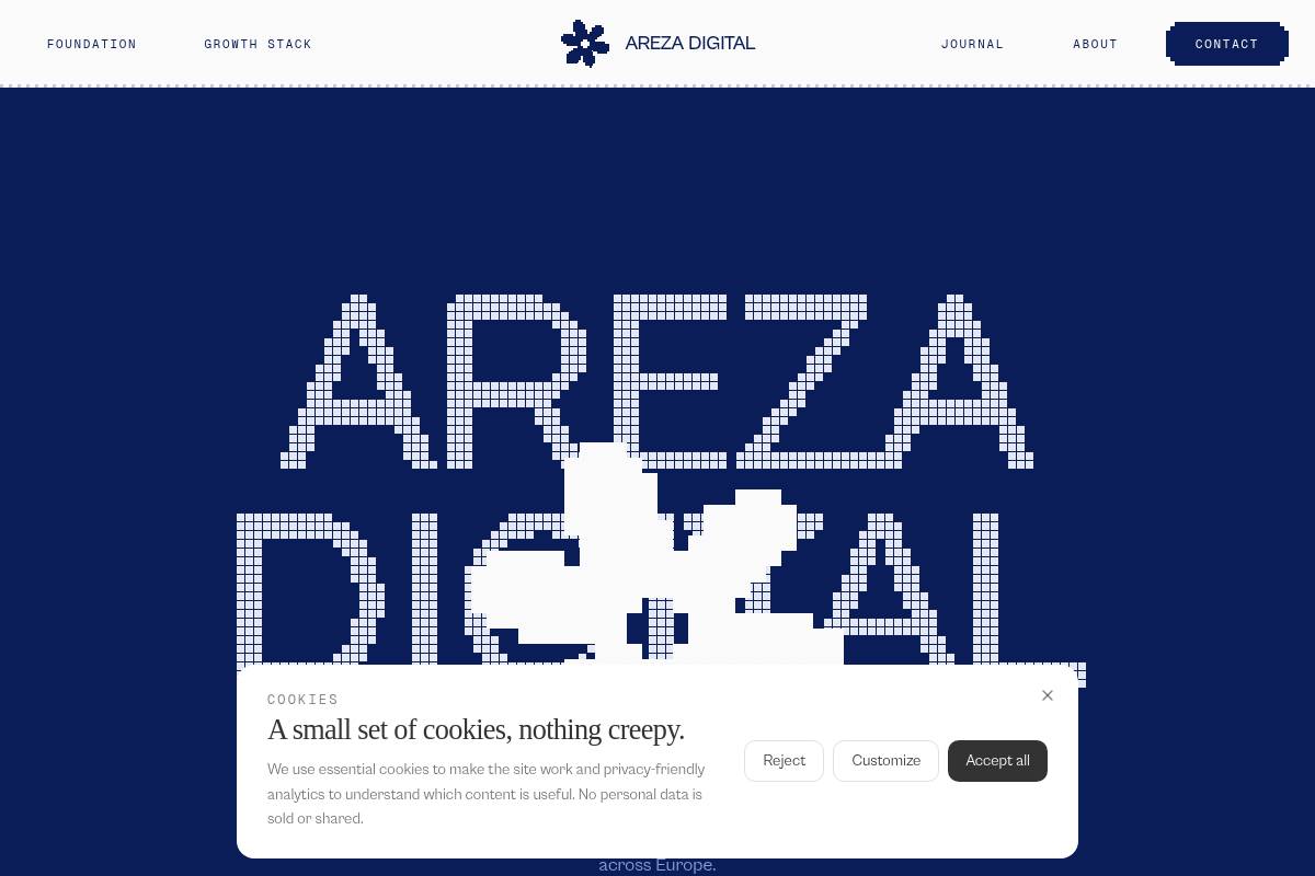 4. Areza: Best for Bundled SEO + AEO Retainers with Public Pricing