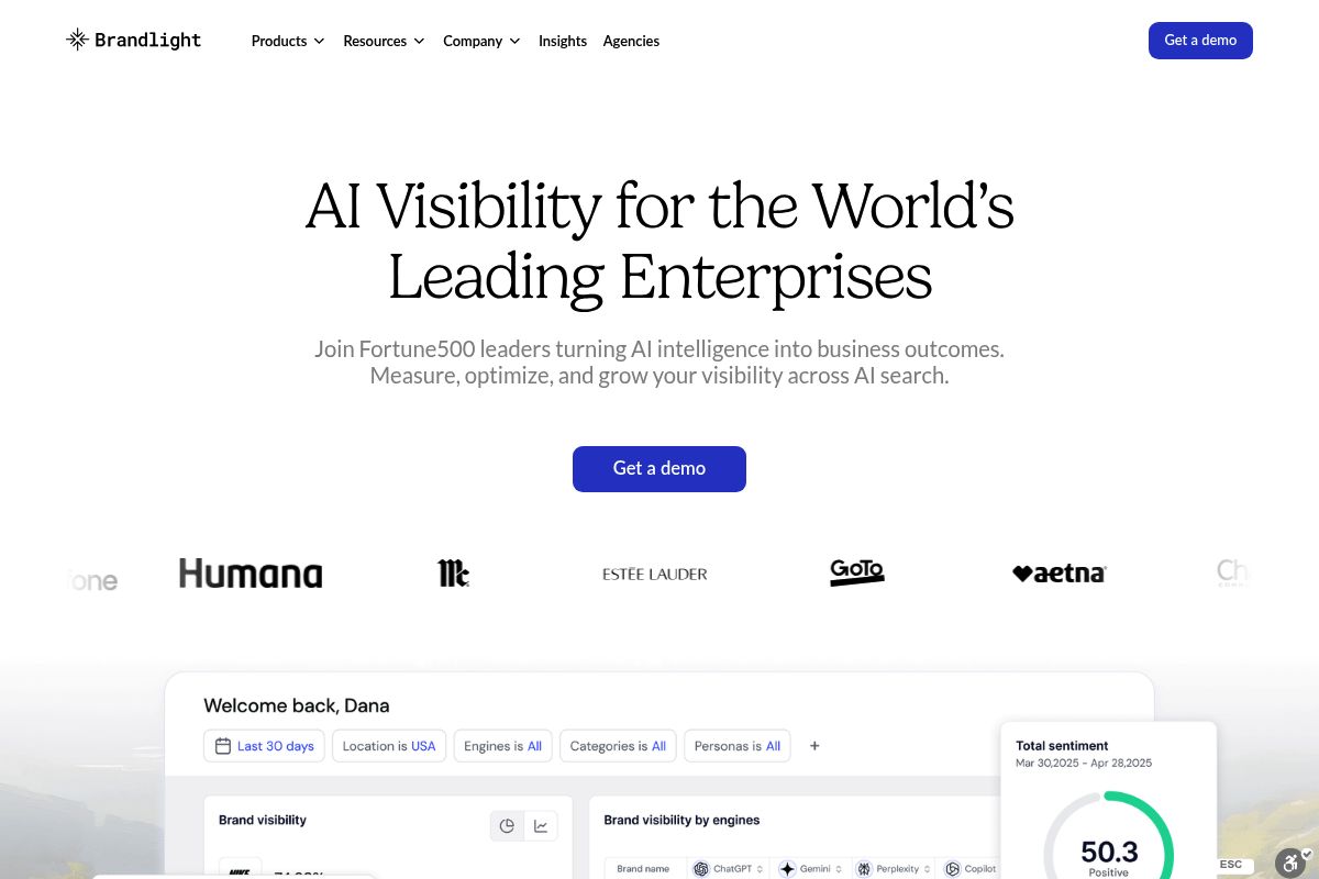 4. Brandlight — Best for Enterprise Brand Governance Across AI Engines