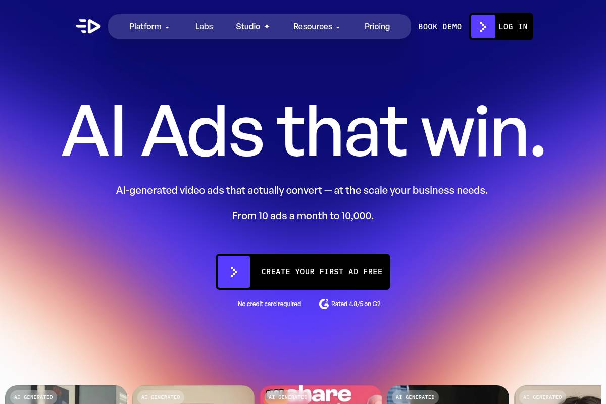 4. Creatify: Best for Turning Product URLs into Video Ads Fast