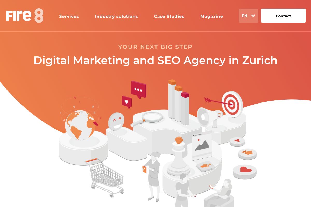 4. Fire8: Best for Established Brands Wanting Full-Service Marketing Plus GEO