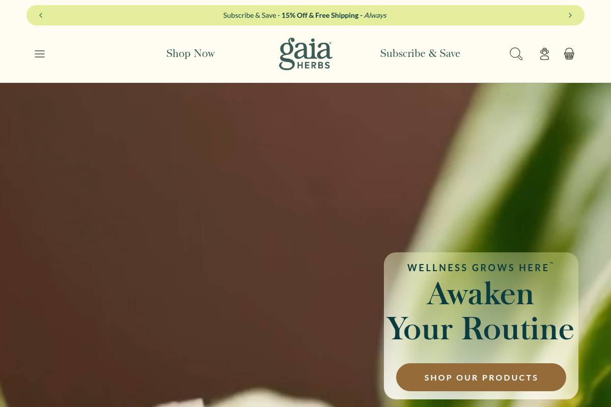 4. Gaia Herbs — Best for Farm-to-Shelf Quality