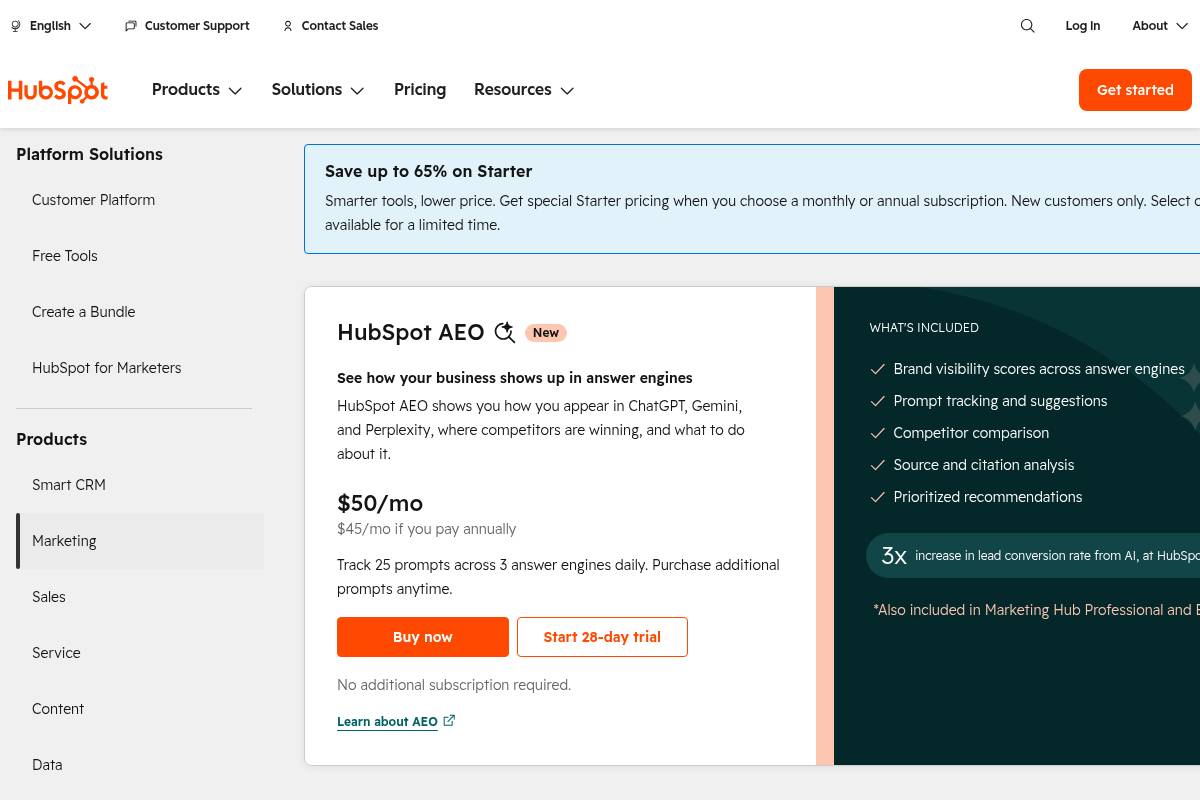 4. HubSpot Marketing Hub Enterprise — Best for All-in-One CRM with Native AI