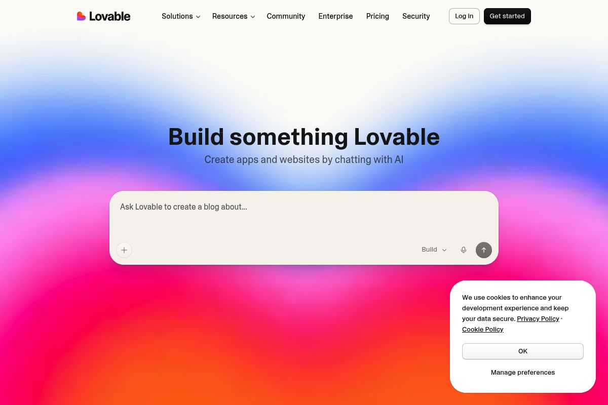 4. Lovable.dev — Best for AI Full-Stack App Builders Exploring Chrome Extension Scaffolding