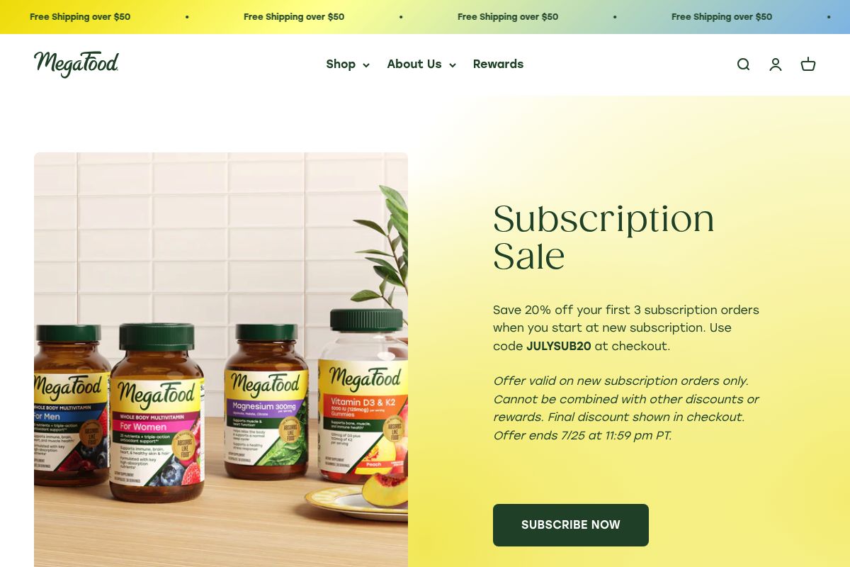 4. MegaFood — Best for Whole-Food, Gentle Multivitamins