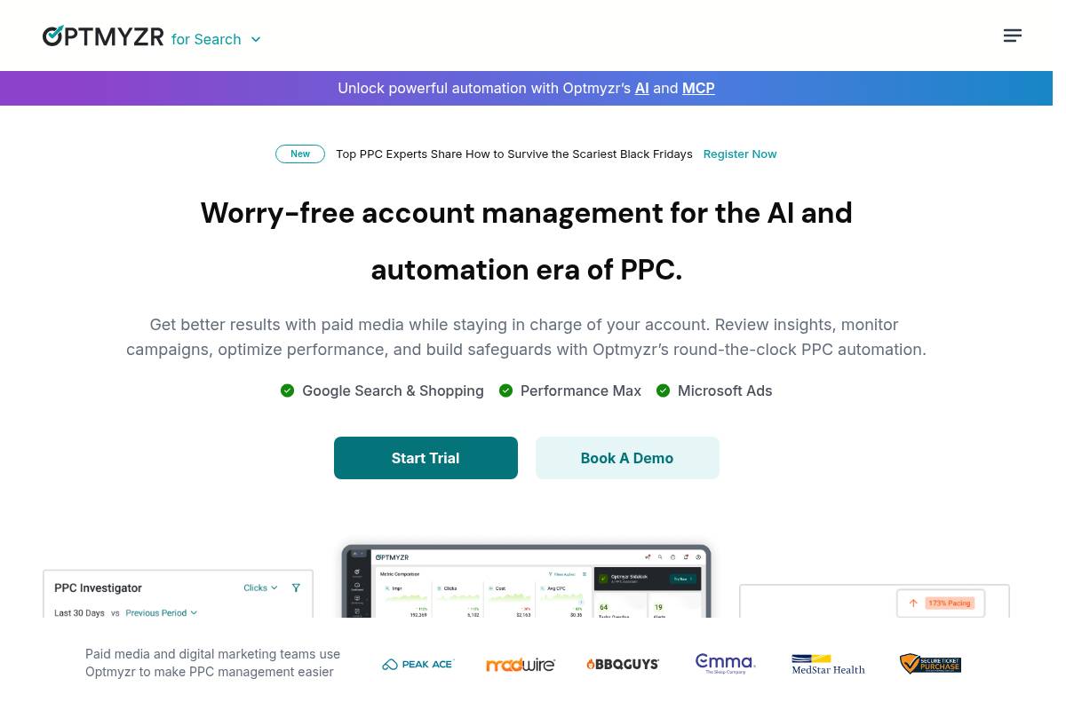 4. Optmyzr: Best for White-Label PPC Management