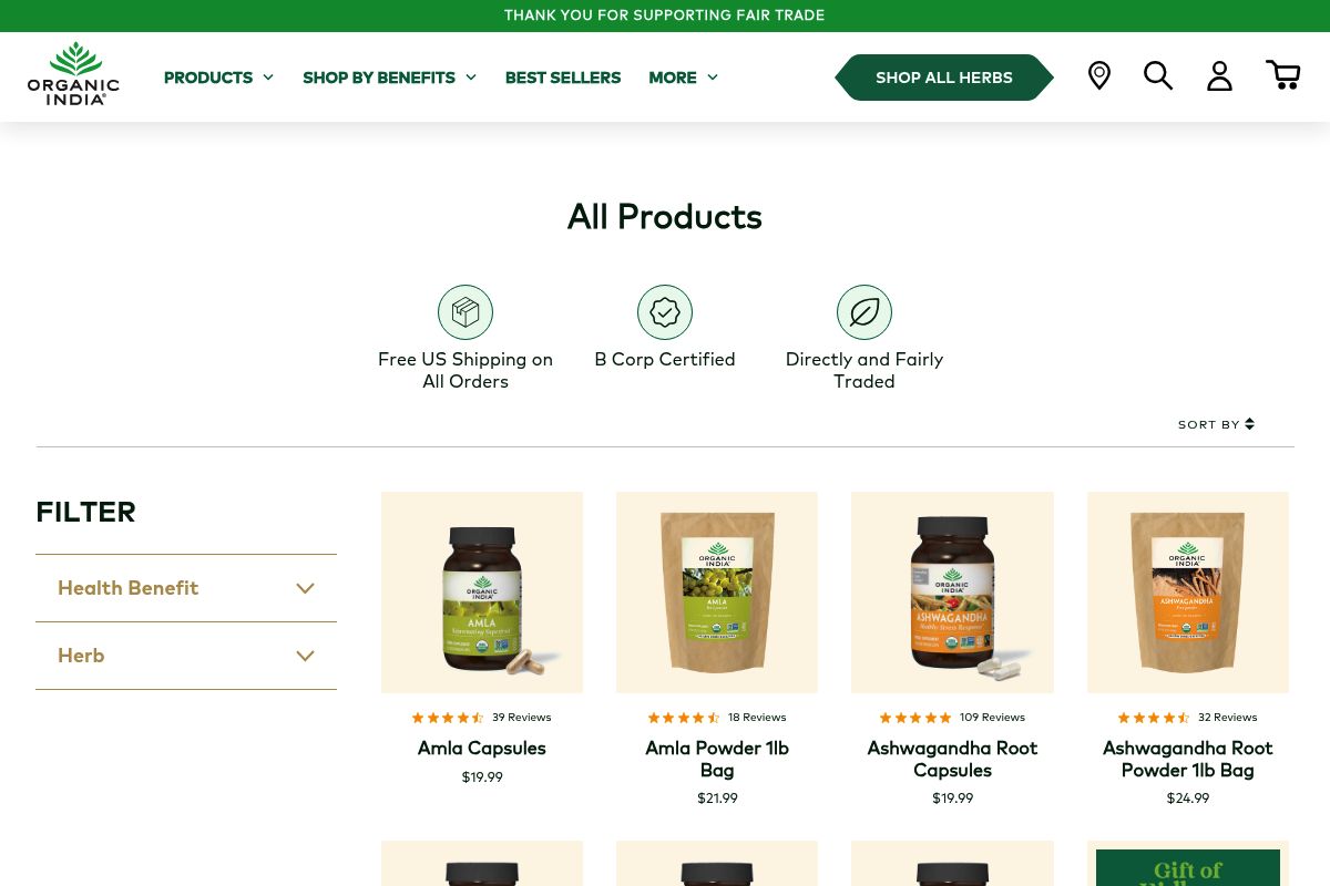 4. Organic India — Best for Certified Organic Hormonal Balance