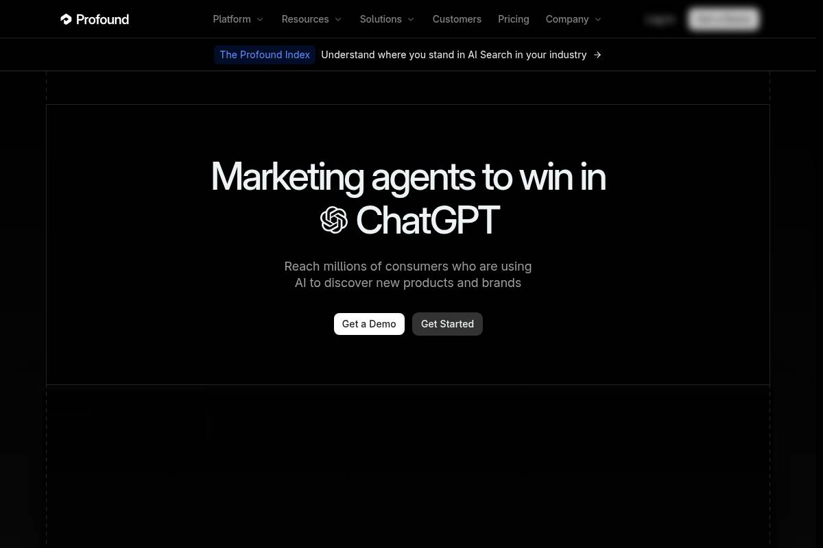 4. Profound — Best for Enterprise-Grade AI Visibility Intelligence