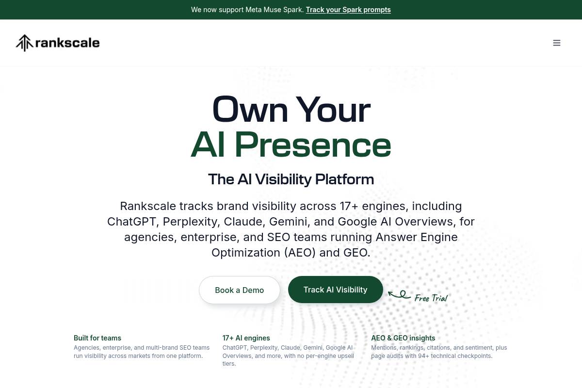 4. Rankscale AI: Best for Budget-Friendly Multi-Engine Tracking