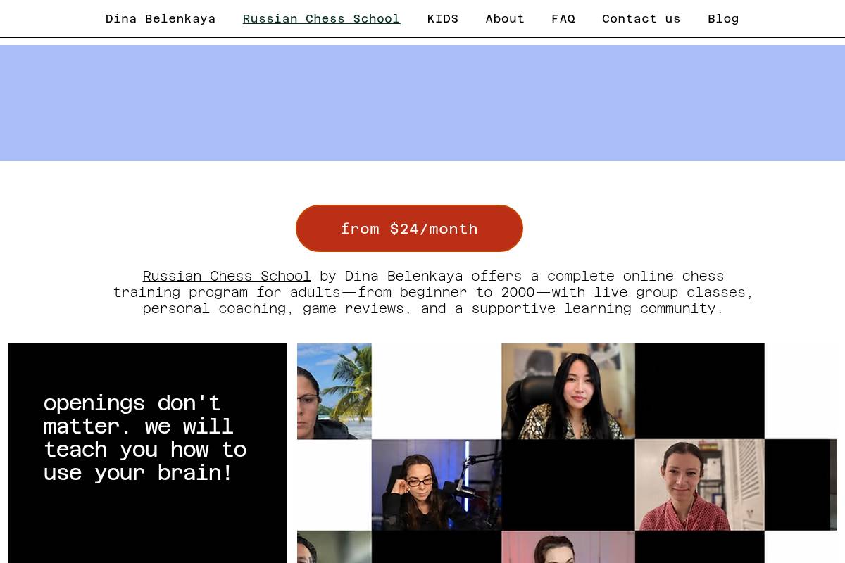 4. Russian Chess School Kids: Best for Small Groups and Personal Feedback