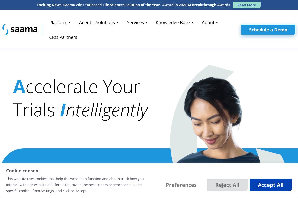 4. Saama Technologies: Best for AI-Driven Clinical Data Engineering