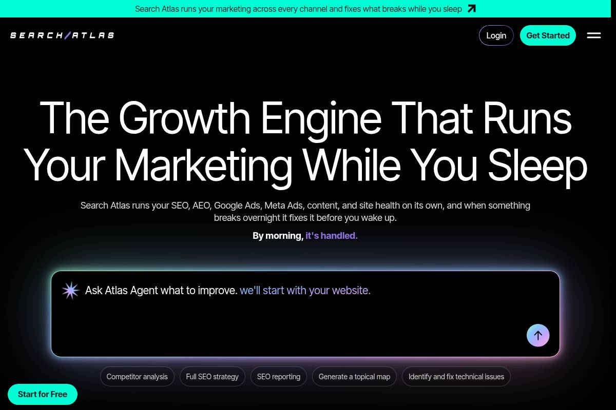 4. Search Atlas — Best for Automated AI SEO Execution