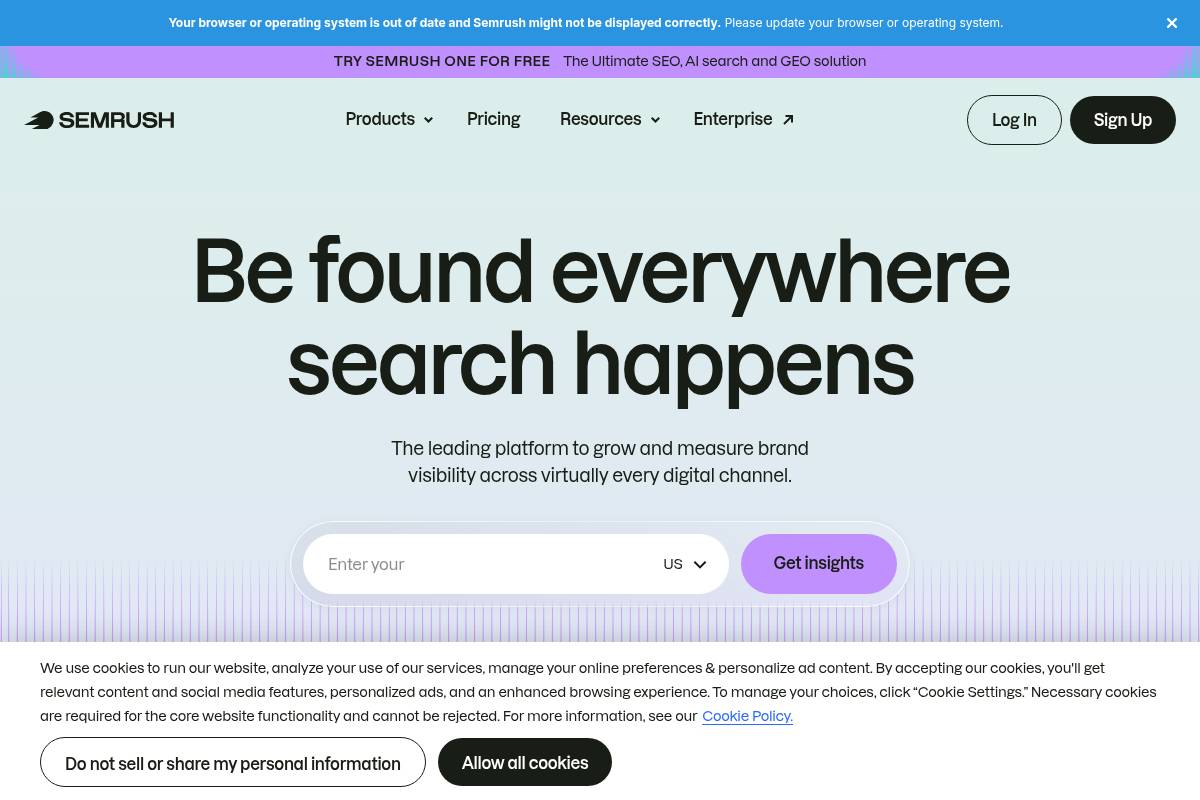 4. Semrush AI Toolkit — Best for Existing Semrush Users