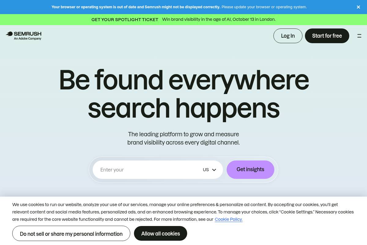 4. Semrush AI Toolkit — Best for Teams Already Inside the Semrush Ecosystem