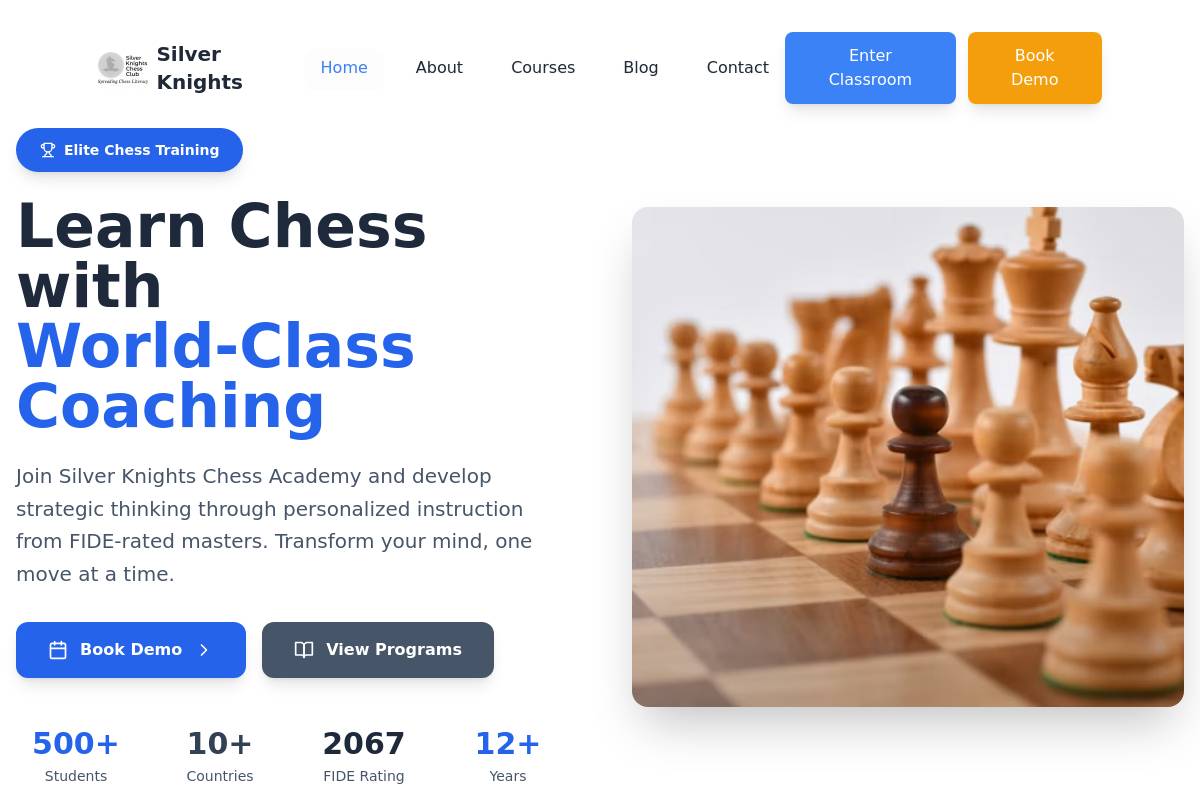 4. Silver Knights Chess Academy: Best for US Scholastic USCF Tournament Prep
