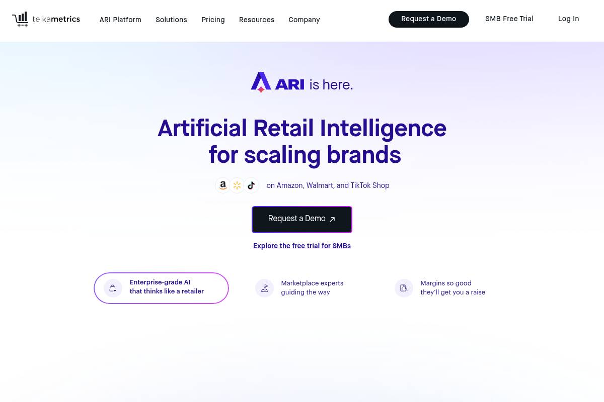 4. Teikametrics: Best for AI Marketplace Optimization