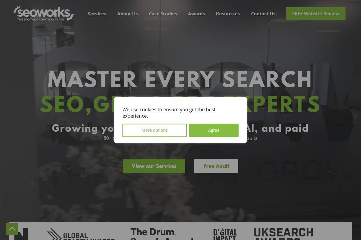 4. The SEO Works: Best for Award-Winning Full-Funnel GEO