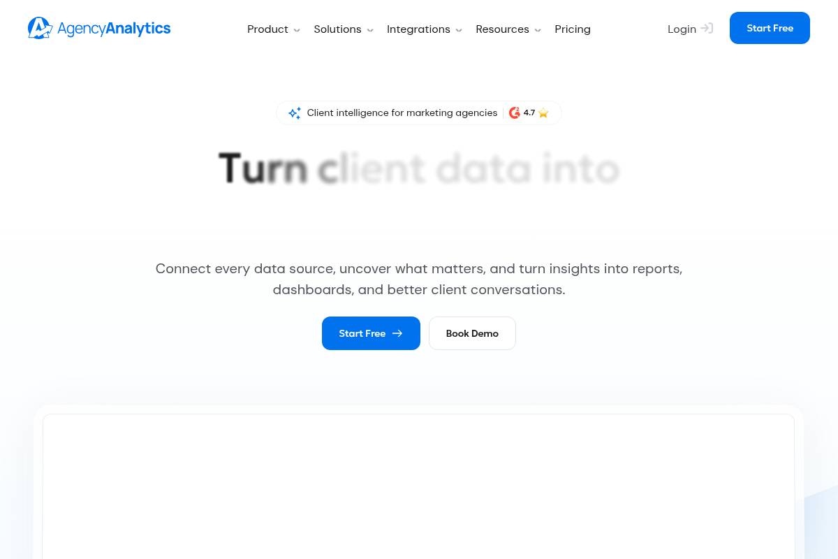 5. AgencyAnalytics: Best for White-Label Client Reporting