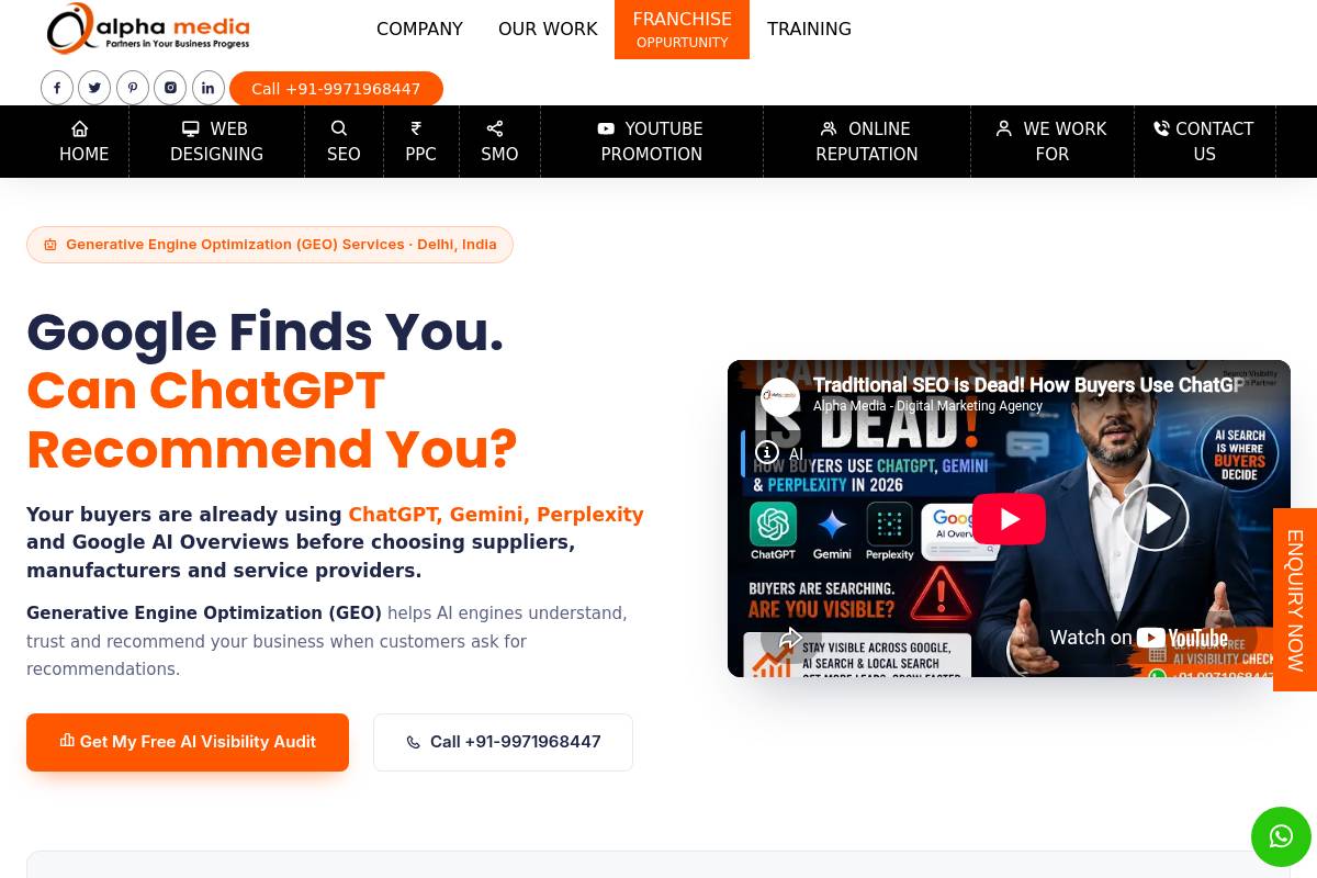 5. Alpha Media — Best for Entity Structuring and Local Business Schema