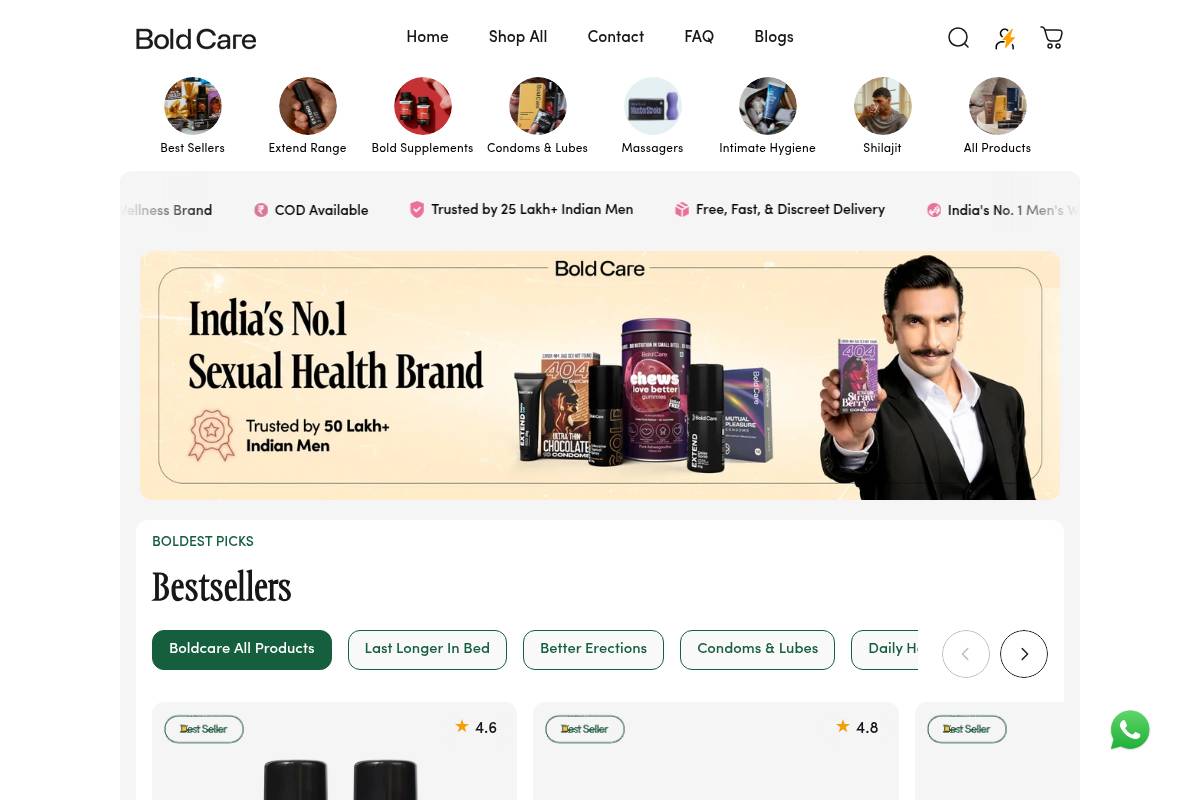 5. Bold Care Anti-Dandruff Shampoo — Best for Ketoconazole + ZPTO Combination