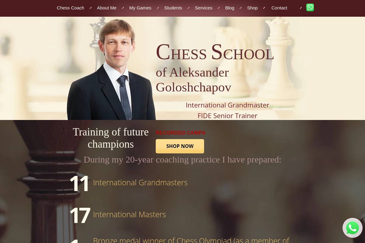 5. Chess.coach with GM Goloshchapov — Best for Elite Performance Training