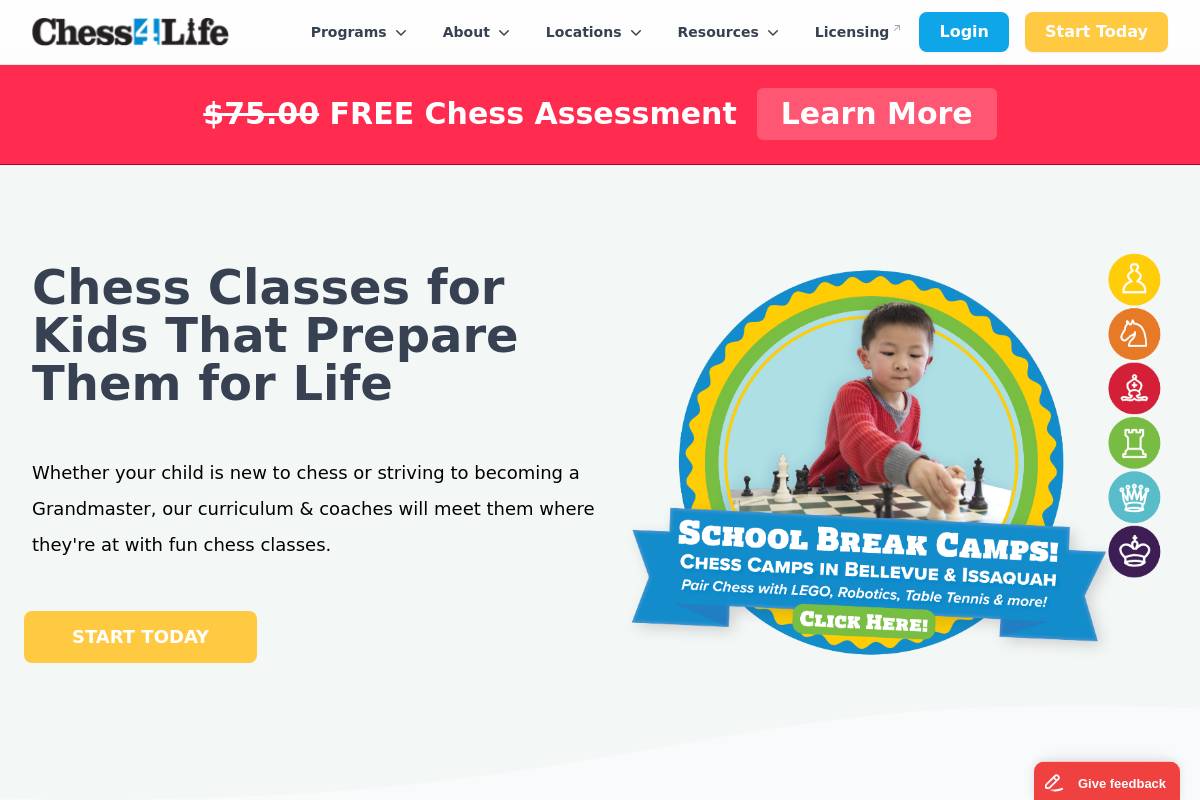 5. Chess4Life — Best for US Kids Seeking Life-Skills-Centered Chess Education