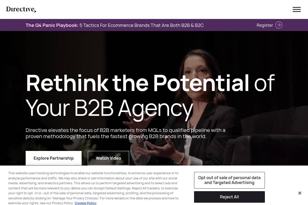 5. Directive Consulting: Best for B2B SaaS Pipeline-Driven SEO