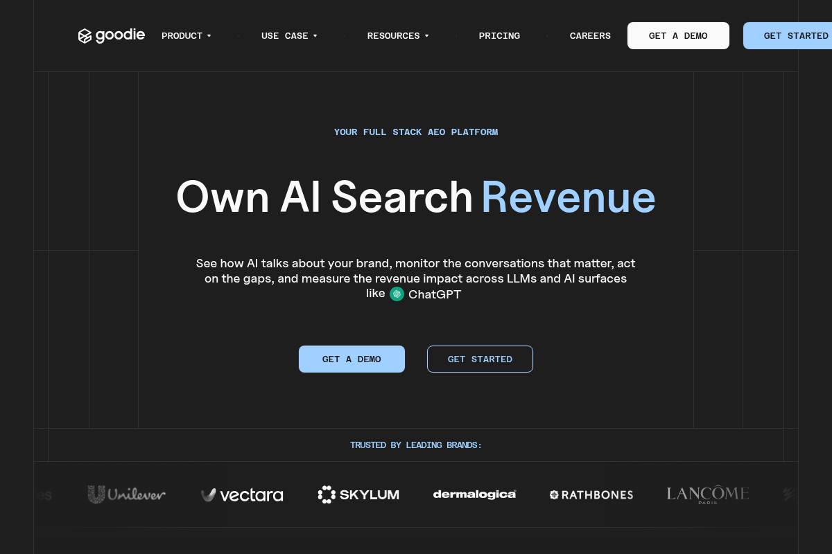 5. Goodie AI — Best for Enterprise AEO Governance Across 11+ AI Engines