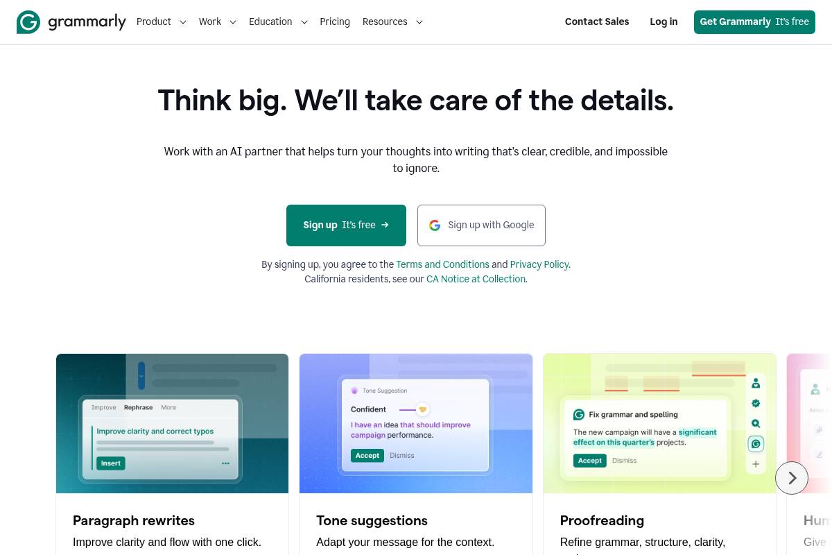 5. Grammarly — Best for AI Writing Quality Across Every Browser Text Field