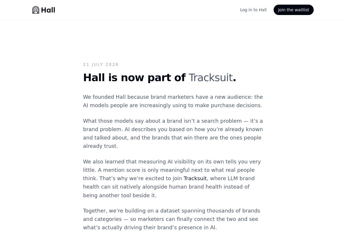 5. Hall: Best for Startups and Agencies Getting Started