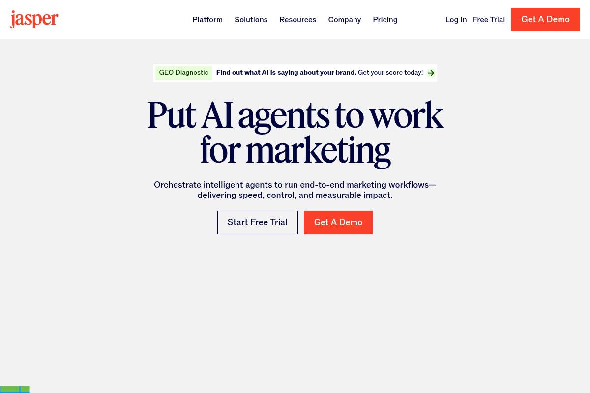 5. Jasper Enterprise — Best for Brand-Consistent Content Creation