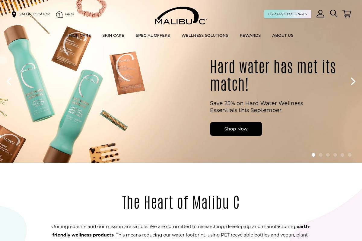5. Malibu C Hard Water Wellness Shampoo — Best for Specialist Chelating Care