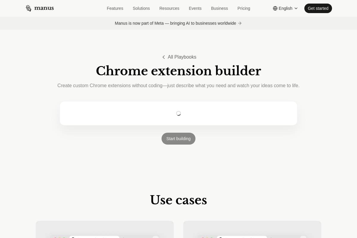 5. Manus AI — Best for AI-Native Research and Content Extensions