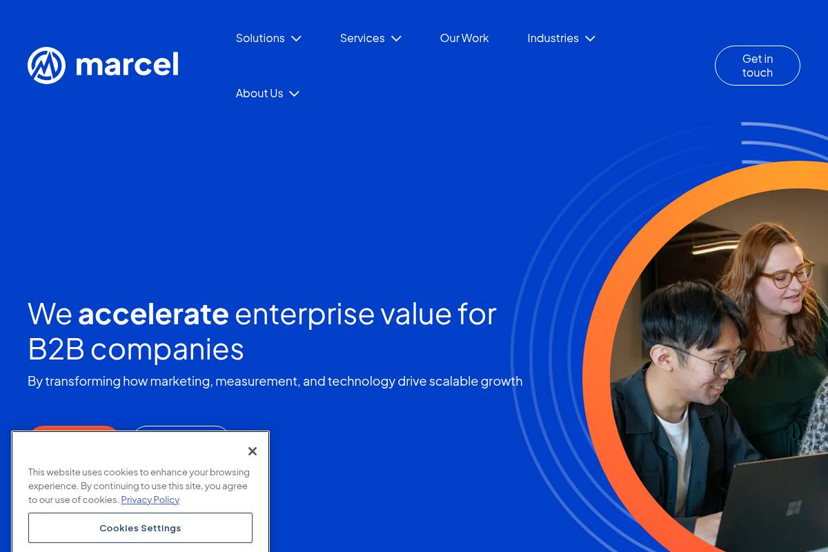 5. Marcel Digital: Best for Enterprise Web Builds Paired with SEO