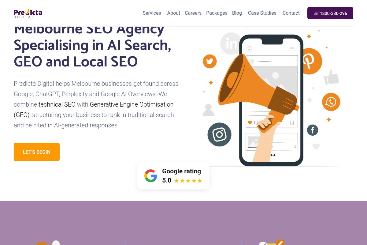 5. Predicta Digital — Best for Local SEO and GEO for Trades and SMBs