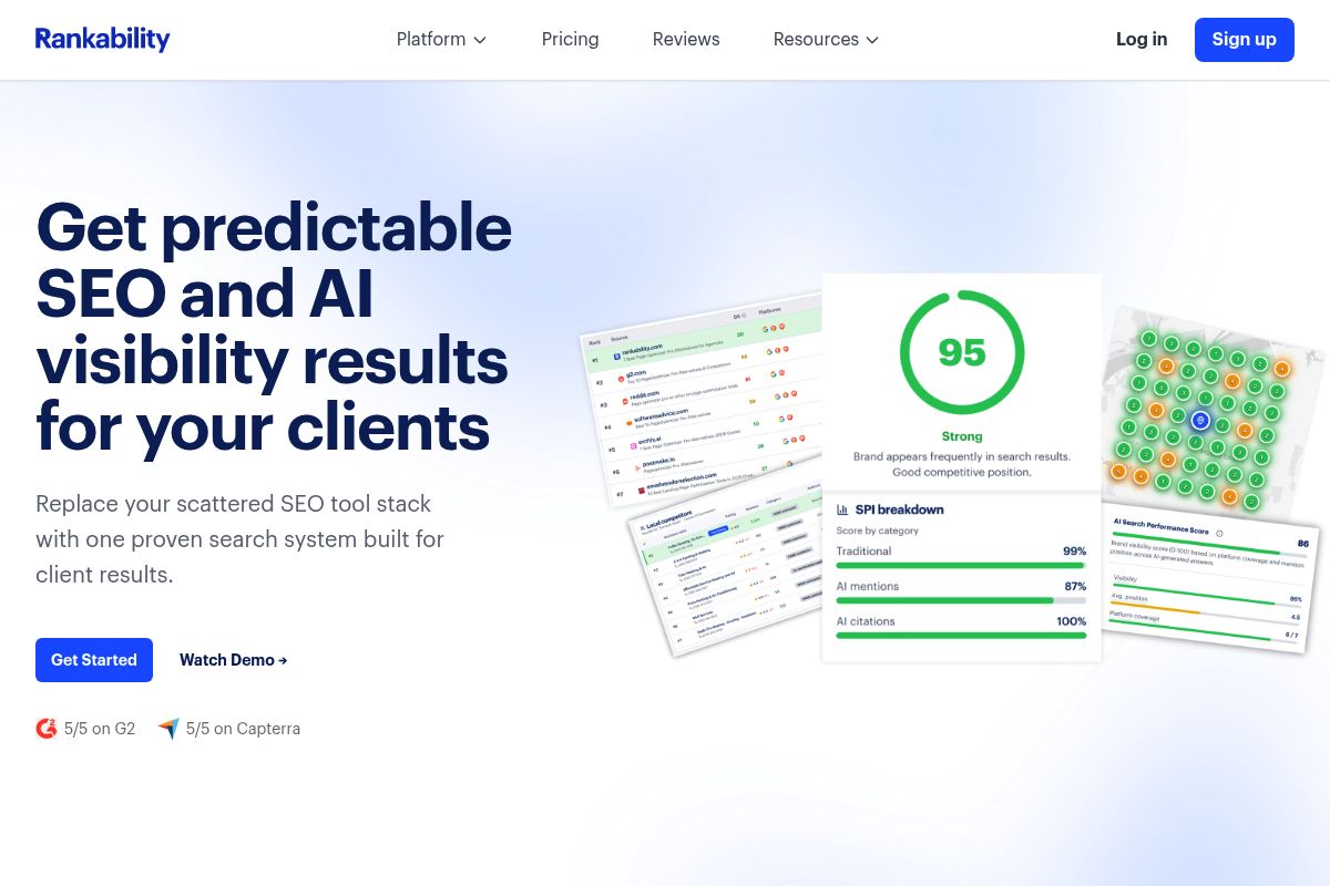 5. Rankability — Best for Agencies Needing Content Optimization