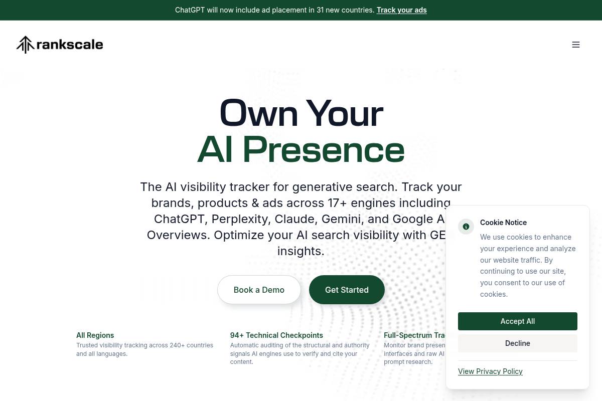 5. Rankscale.ai — Best for Widest AI Engine Coverage on a Budget