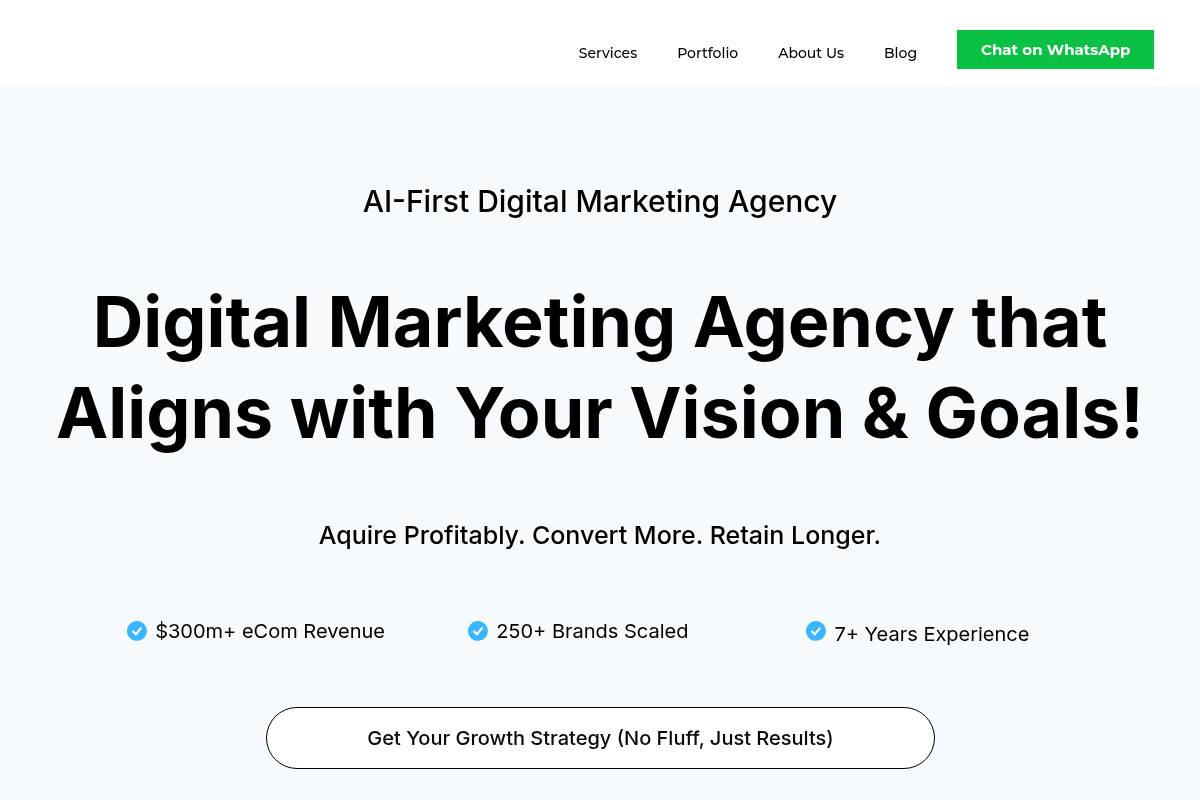 5. ROI Minds: Best for AI-First D2C Growth