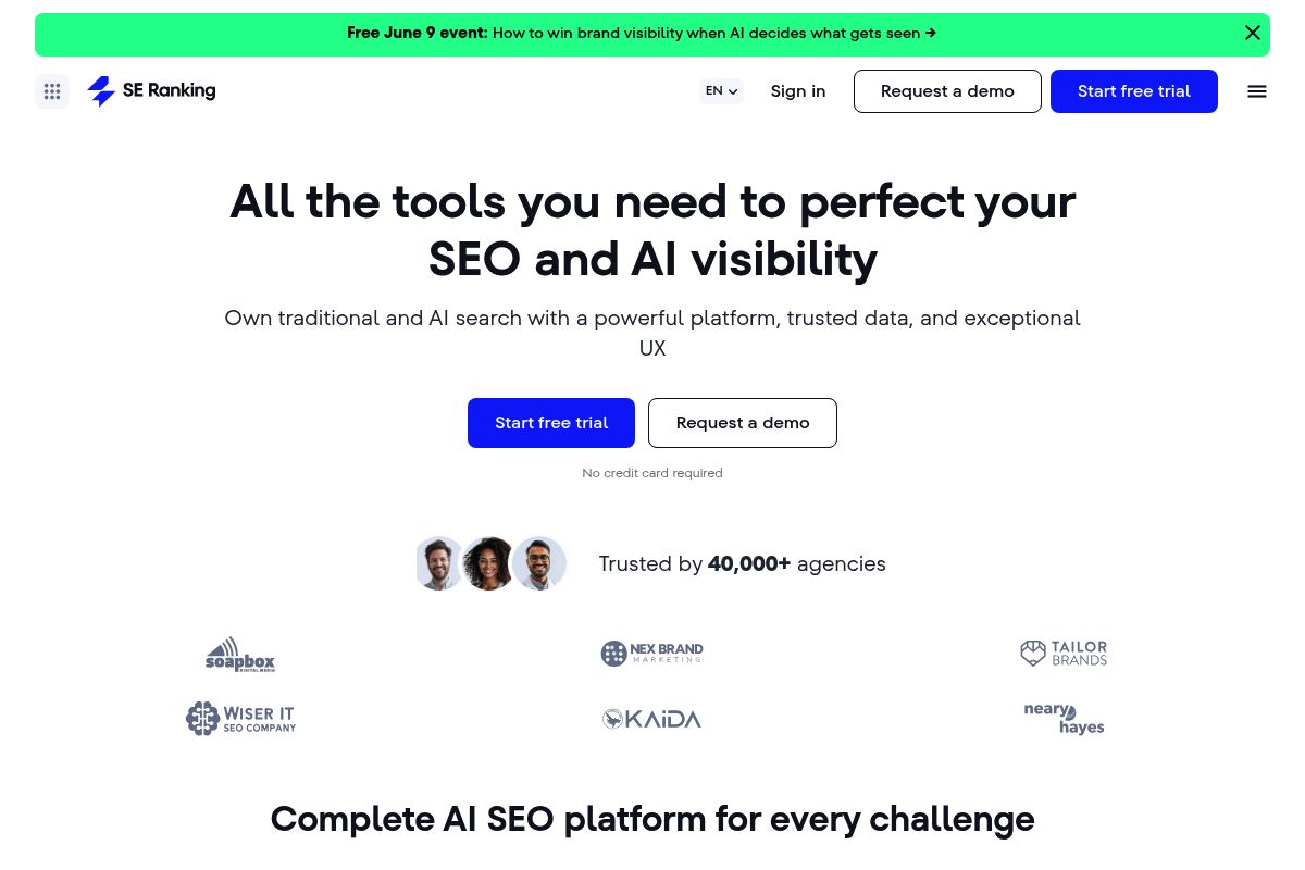 5. SE Ranking AI Visibility Tracker — Best for Budget-Conscious Agencies Wanting All-in-One SEO and AI