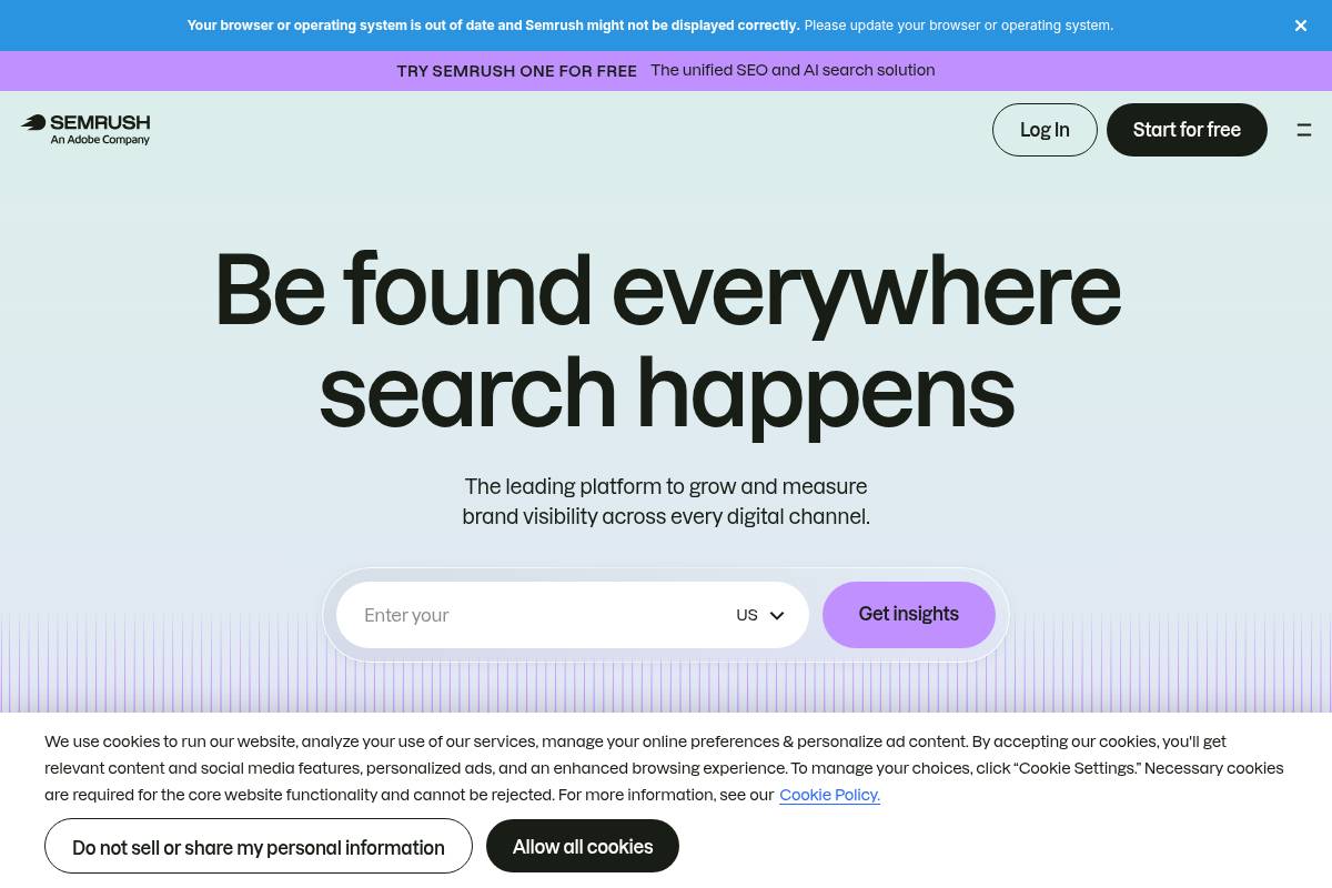 5. Semrush AI Visibility Toolkit — Best for SEO Teams Adding AI Visibility