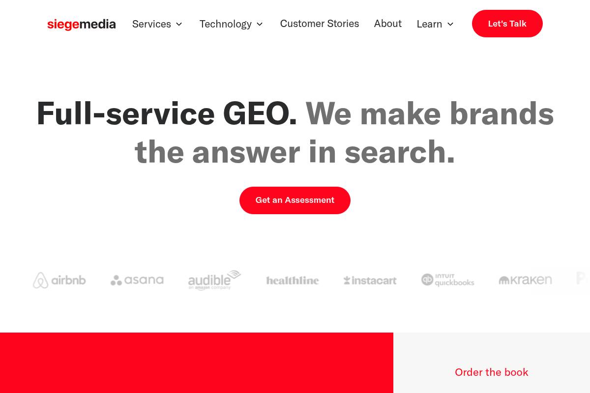 5. Siege Media: Best for Content-Led GEO and Digital PR